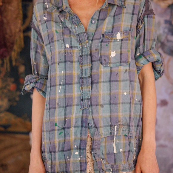 🤠MAGNOLIA PEARL CHECK ADISON WORKSHIRT🤠 - Picture 2 of 6